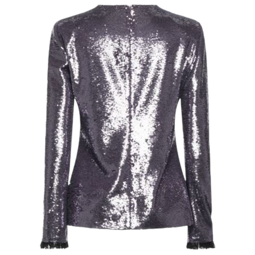 New with tags PHILOSOPHY DI LORENZO SERAFINI Metallic Sequin Top Size:4 - Picture 6 of 13